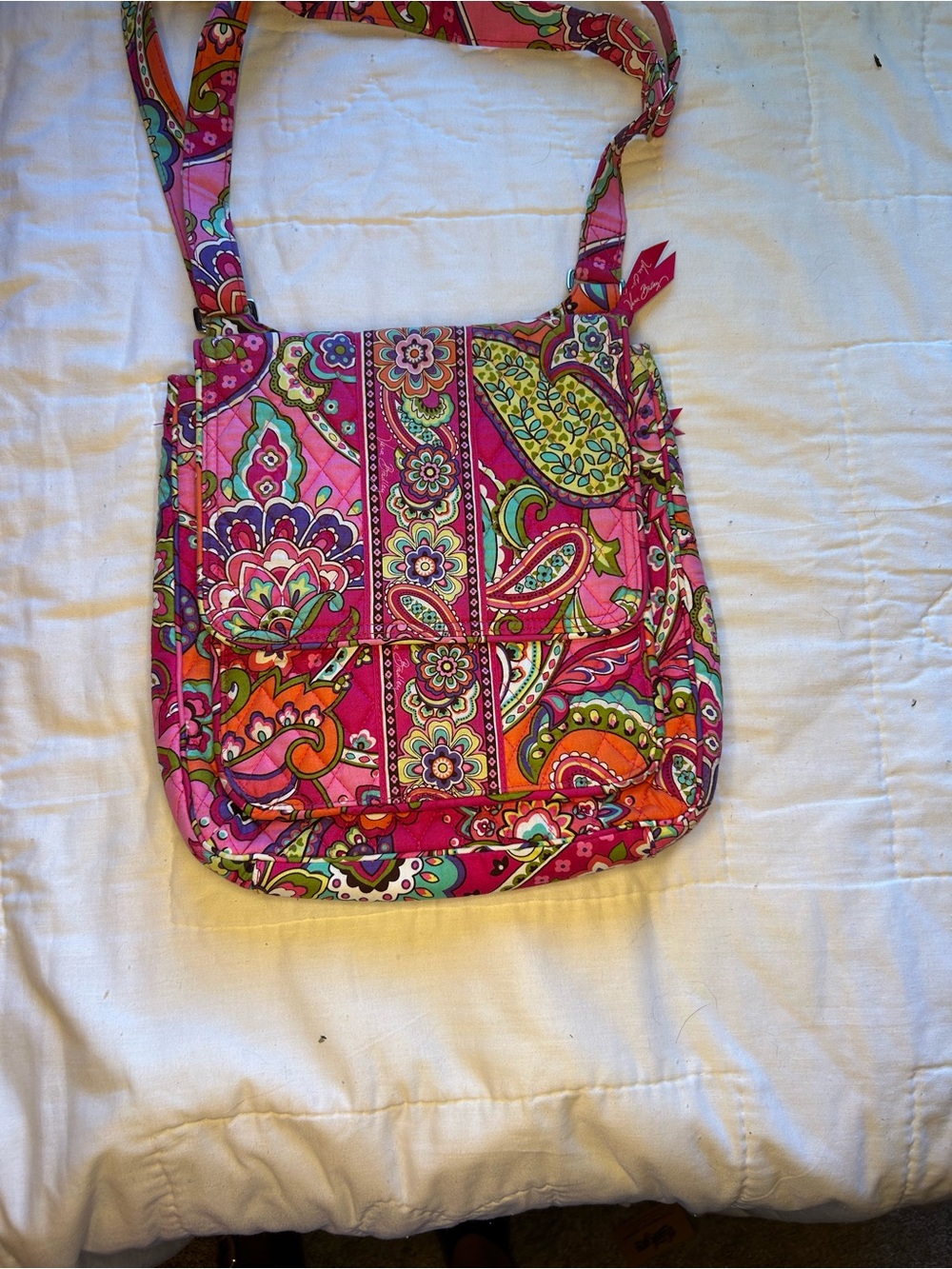 Vera Bradley Pink Swirls hipster Crossbody Bag -